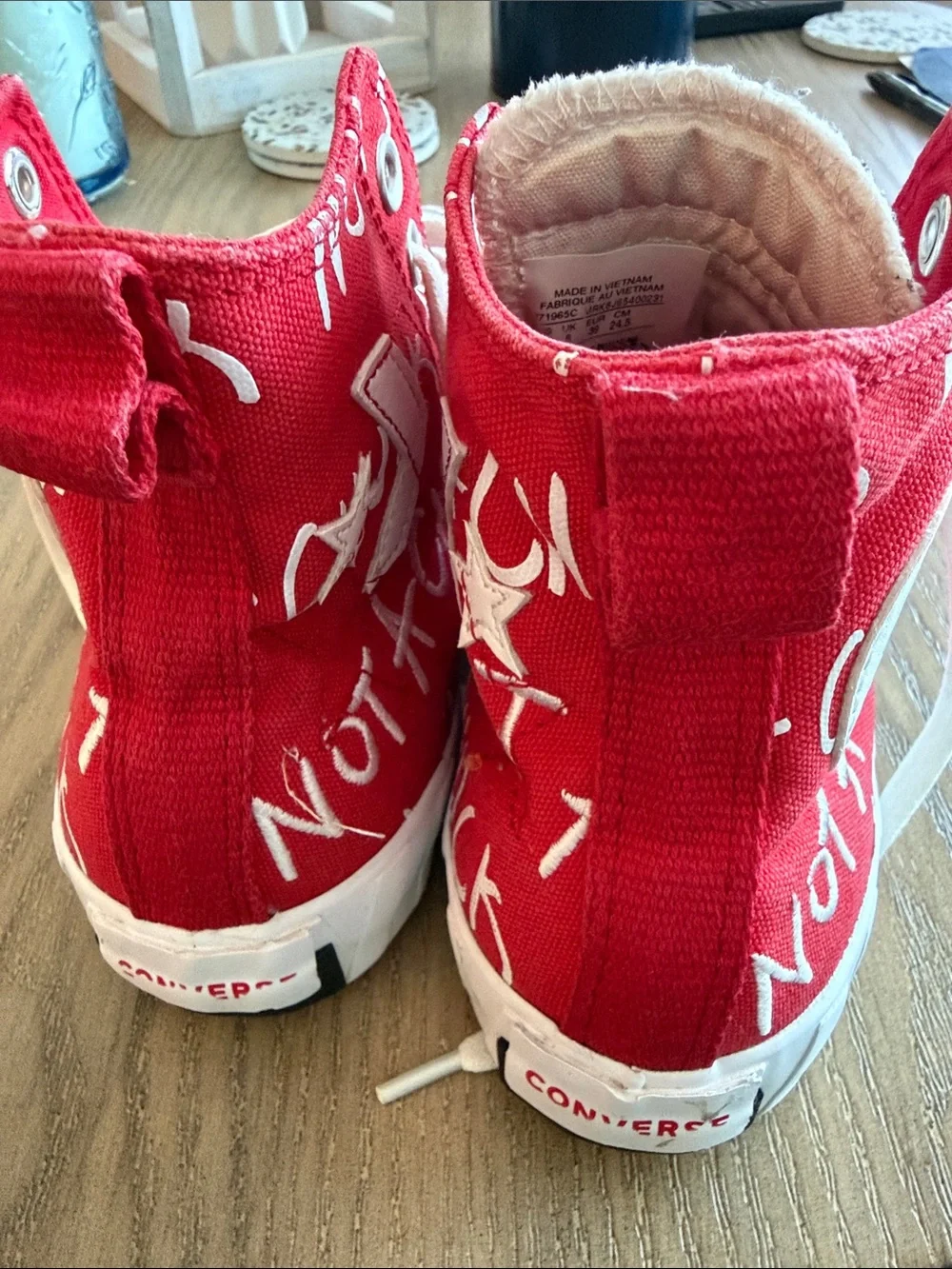 Converse kid’s UNT1TL3D High Top Red White 171965C All Star Skate